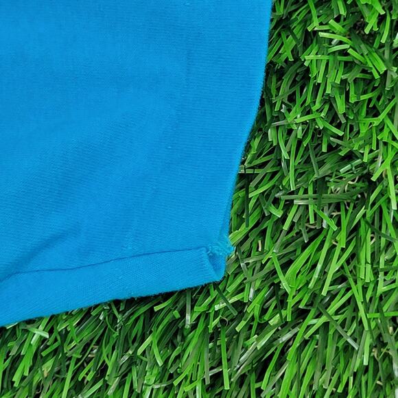 Vintage 80s Hanes Shirt M/L 20x28 Blue Jaguar Aztec Logo - Picture 13 of 14